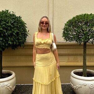 Mura boutique lemon set - worn one time for pictures! Like new